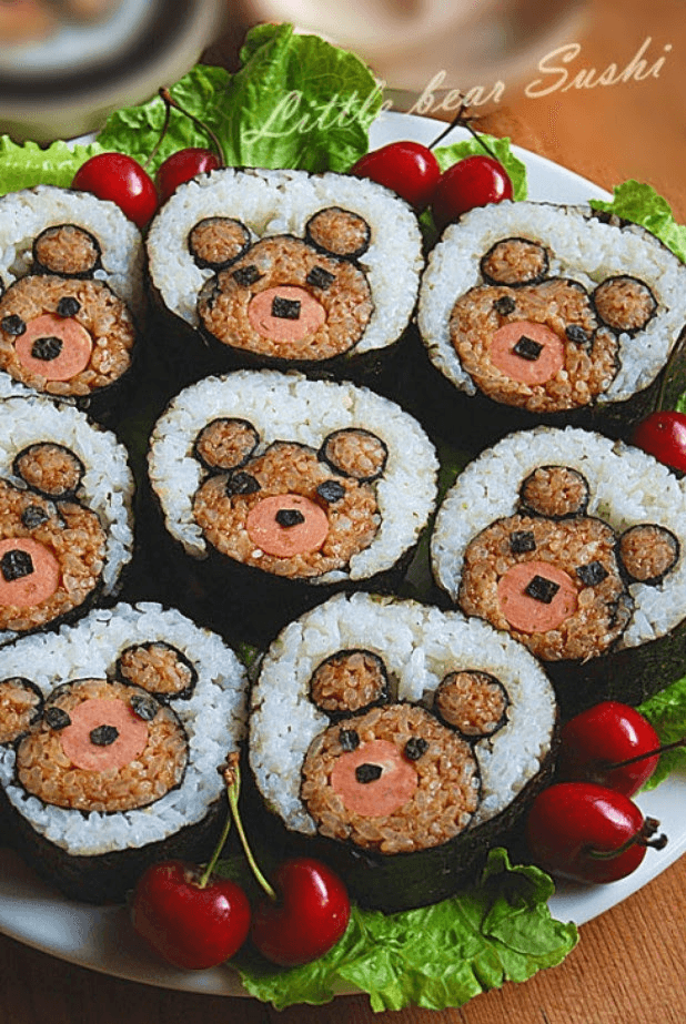 cutie bear sushi