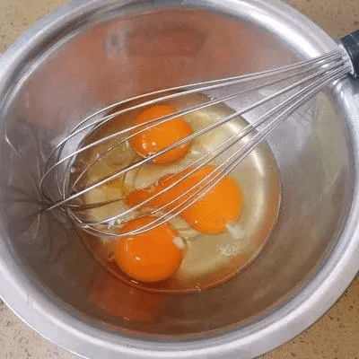 Beat eggs